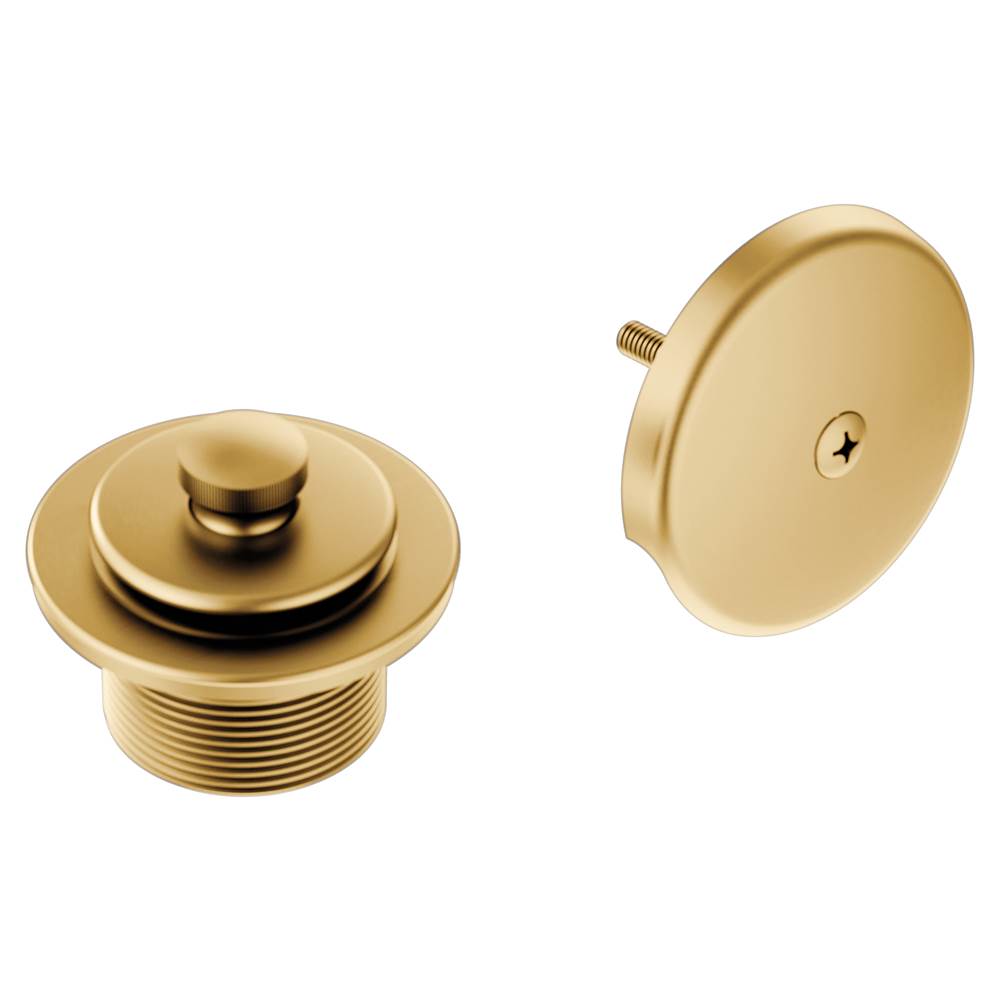 Moen Brushed gold tub/shower drain covers