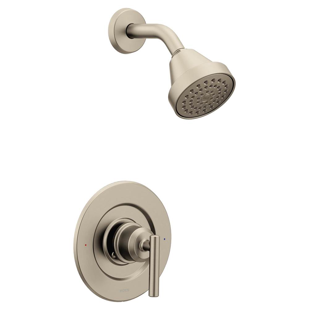 Moen Gibson Posi-Temp Pressure Balancing Eco-Performance Modern Shower Only Trim, Valve Required, Brushed Nickel