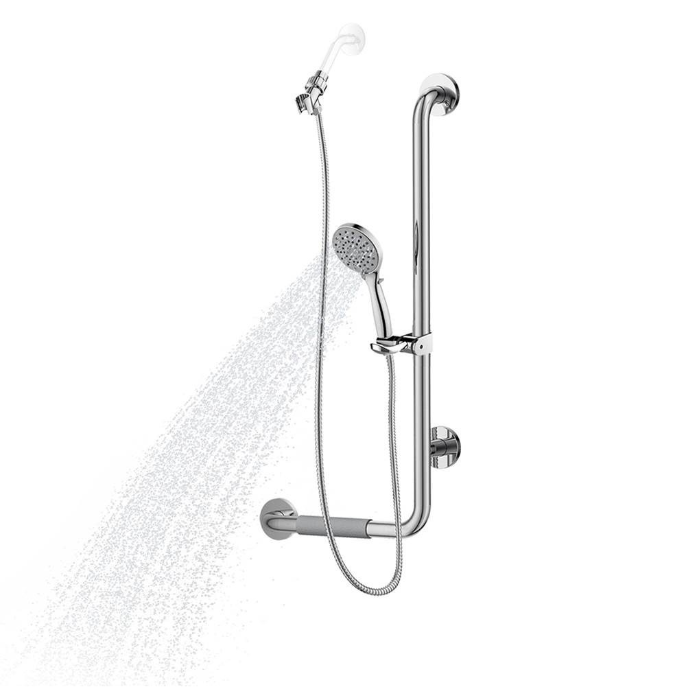 Pulse Shower Spas PULSE ShowerSpas ErgoSlideBar Stainless Steel Polished - Right
