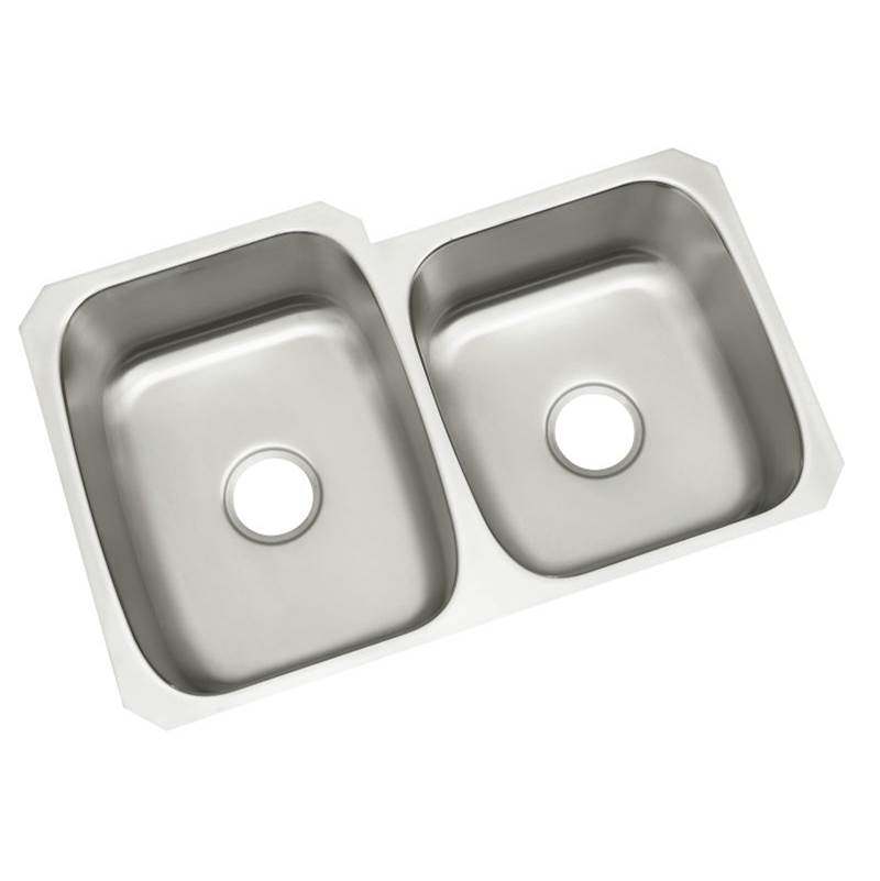 Sterling Plumbing McAllister® Undercounter Double-basin Kitchen Sink, 31-3/4'' x 20-3/4'' / 18''