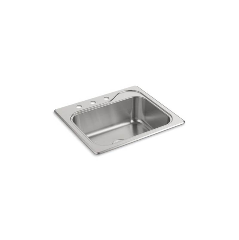 Sterling Plumbing Southhaven® Top-Mount Single-Bowl Kitchen Sink, 25'' x 22'' x 8''