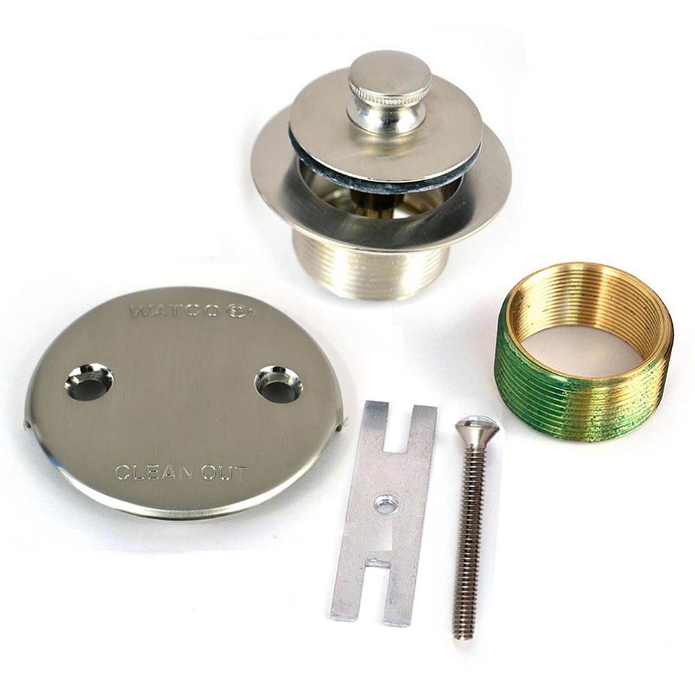Watco Manufacturing Push Pull Trim Kit 1.625-16 X 1.25 Body No.38101 Bushing Brushed Nickel 2-Hole Faceplate