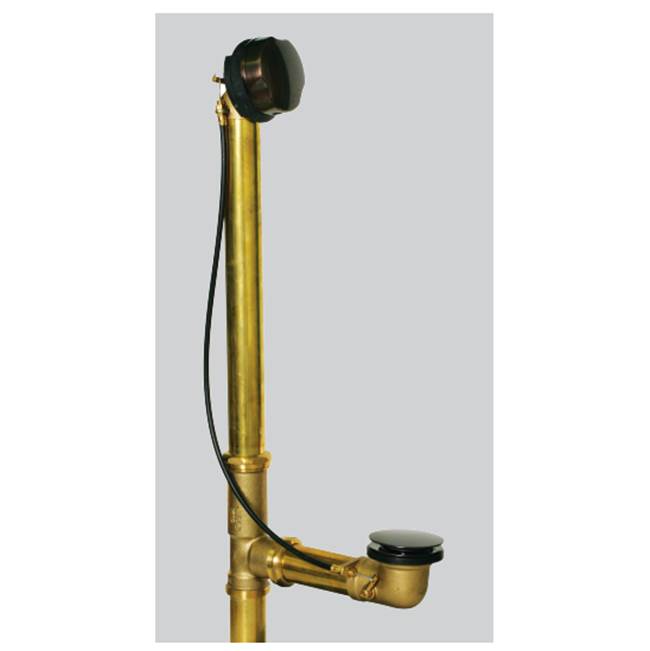 Watco Manufacturing Cable Activated Bath Waste - Tubs To 16-In - 20G Brass Brs Chrome Plated Slip 'N Solder-3'' 2-In. Drain Extension