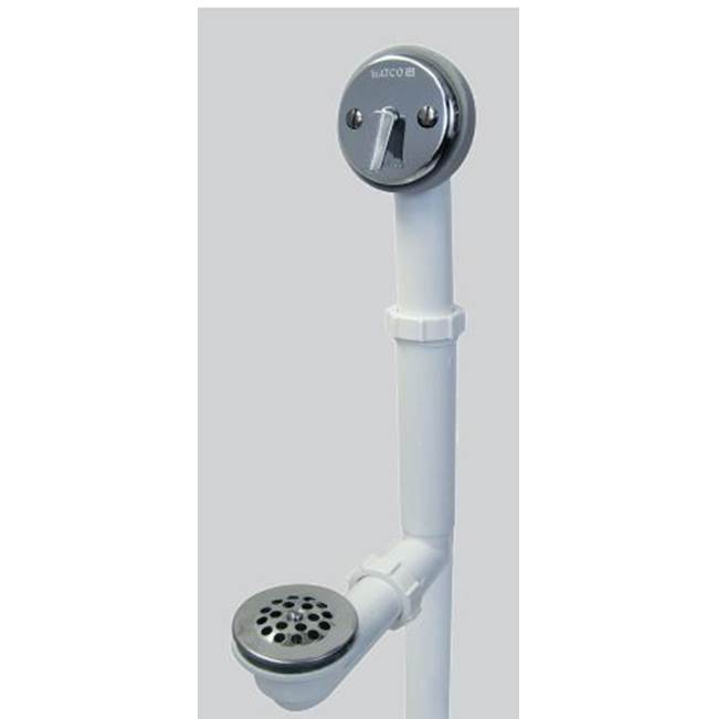 Watco Manufacturing Slip Lock Trip Lever Bath Waste For Tubs To 16-In Sch 40 Pvc White