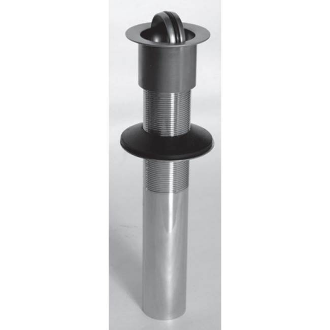 Watco Manufacturing Presflo Lav Drain With Overflow Metal Stopper Brs Nickel Polished ''Pvd''